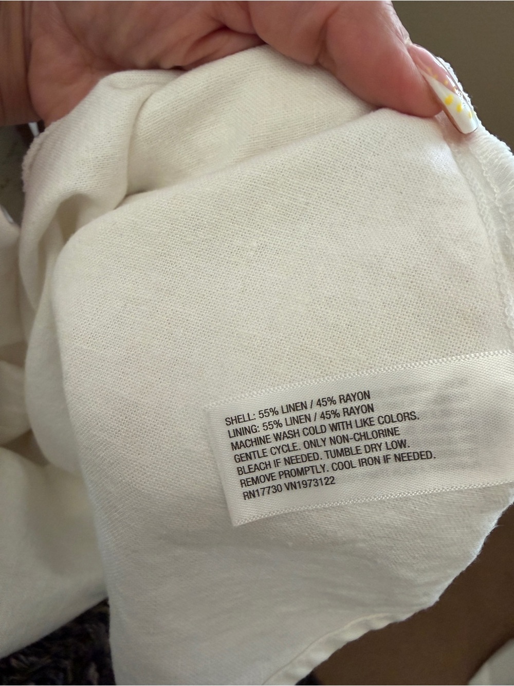A New Day White Linen Blend Maxi Dress - NWOT - Picture 6 of 7